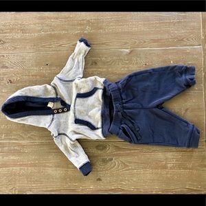 Tucker & Tate 3m boys waffle hoodie and pant set